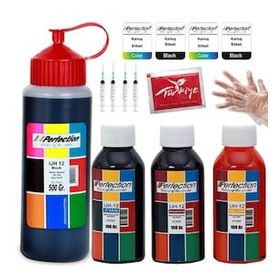 Perfection HP 500 ml 3x100 ml 652 Siyah Ve Renkli Kartuş Uyumlu Mürekkep Dolum Seti