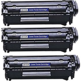 Perfection HP AIO 3030-3050 12A Q2612A 3 Adet Siyah Muadil Lazer Toner