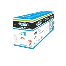 Perfix PF C746 C748 Mavi Toner