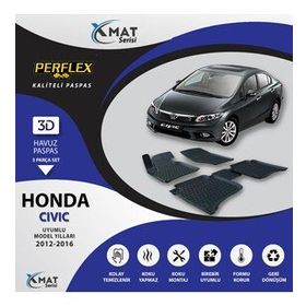 Perflex 3D Havuzlu X-Mat Cıvıc 2012-2016 Paspas