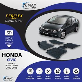 Perflex 3D Havuzlu X-Mat Cıvıc 2012-2016 Paspas