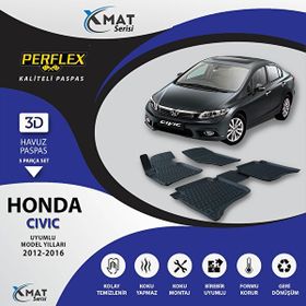 Perflex 3D Havuzlu X-Mat Cıvıc 2012-2016 Paspas