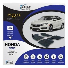 Perflex 3D Havuzlu X-Mat Cıvıc 2016+ Paspas