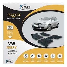 Perflex 3D Havuzlu X-Mat Golf 5 2003-2009 Paspas