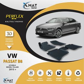 Perflex 3D Havuzlu X-Mat Passat B8 2015+ Paspas