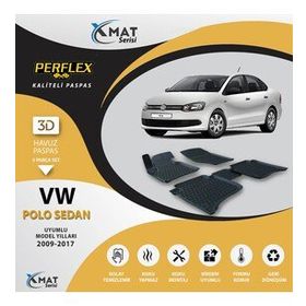 Perflex 3D Havuzlu X-Mat Polo Sedan 2009-2017 Paspas