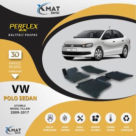 Perflex 3D Havuzlu X-Mat Polo Sedan 2009-2017 Paspas