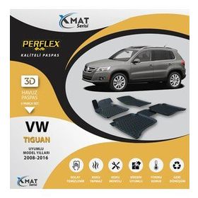 Perflex 3D Havuzlu X-Mat Tıguan 2008-2016 Paspas