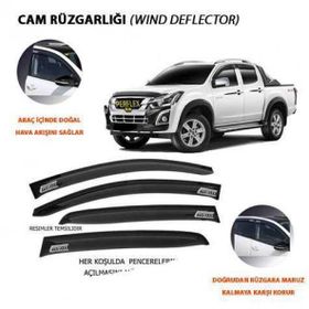 Perflex PA4-IS02 Isuzu D-Max için 4'lü Cam Rüzgarlığı