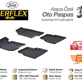 Perflex PXM-FD01 Ford C-Max 06-12 Siyah 3D X-Mat Havuzlu Paspas