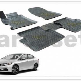 Perflex PXM-HD09 Honda Civic 12-16 Siyah 3D X-Mat Havuzlu Paspas