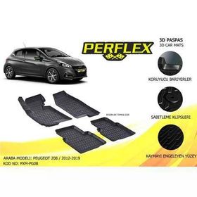 Perflex PXM-PG08 3D X-Mat Siyah Peugeot 208 2012-2019 3d X-Mat 5 Havuzlu Paspas Çeşitleri