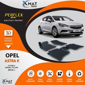 Perflex X-Mat Astra K 2016+ Siyah 3D Havuzlu Paspas