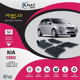 Perflex X-Mat Ceed 2006-2012 Siyah 3D Havuzlu Paspas