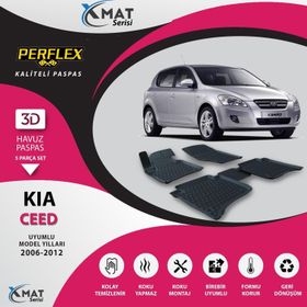 Perflex X-Mat Ceed 2006-2012 Siyah 3D Havuzlu Paspas