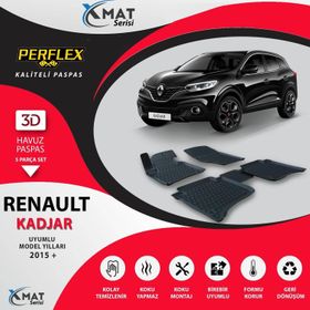 Perflex X-Mat Kadjar 2015+ Siyah 3D Havuzlu Paspas