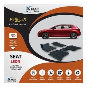 Perflex X-Mat Leon 2006-2012 Siyah 3D Havuzlu Paspas