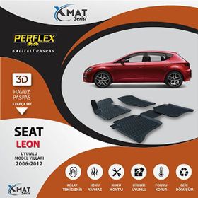 Perflex X-Mat Leon 2006-2012 Siyah 3D Havuzlu Paspas