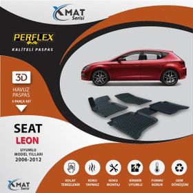 Perflex X-Mat Leon 2006-2012 Siyah 3D Havuzlu Paspas