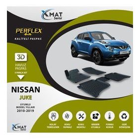 Perflex X-Mat Nissan Juke 2010-2019 Siyah 3D Havuzlu Paspas
