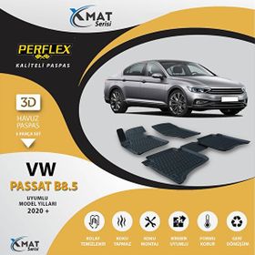 Perflex X-Mat Paspas Vw Passat B8.5 2020 Siyah 3D Havuzlu Paspas