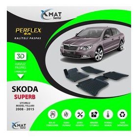 Perflex X-Mat Superb 2008-2015 Siyah 3D Havuzlu Paspas