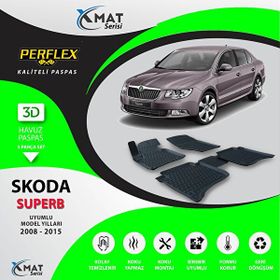 Perflex X-Mat Superb 2008-2015 Siyah 3D Havuzlu Paspas