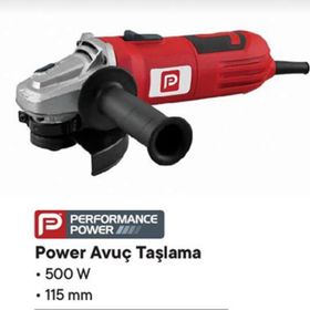 Performance Power 115 mm 500 W Avuç Taşlama