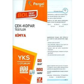 Pergel TYT Kimya Çek Kopar Testler