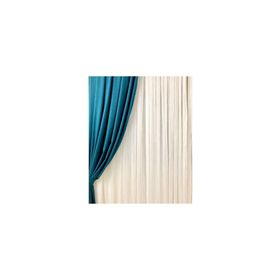 Perhal Keten Etekleri Kurşunlu 1-2.5 Normal Pileli Kırık Beyaz 150x260 cm Tül Perde