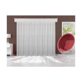 Perhal Keten Etekleri Kurşunlu 1-2 Seyrek Pileli Kırık Beyaz 450x200 cm Tül Perde