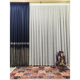 Perhal Naturel Keten 1-3 Sık Pile Kırık Beyaz 300x260 cm Tül Perde