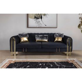 Perla Sofa Vales Antrasit Yataklı Üçlü Koltuk