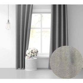 Perle Daily Series Açık Gri Rengi 300x270 cm Fon Perde