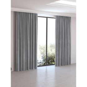 Perle Daily Series Açık Gri Rengi 300x270 cm Fon Perde