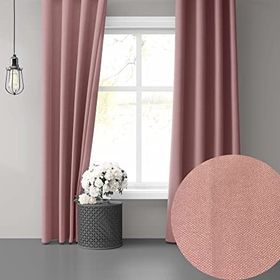 Perle Daily Series Buğulu Gül Ada 250x260 cm Fon Perde