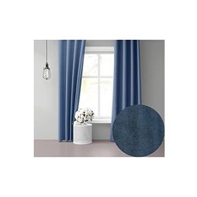Perle Daily Series Derin Mavi Ada 100x250 cm Fon Perde