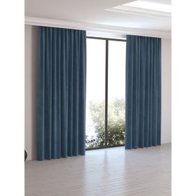 Perle Daily Series Derin Mavi Ada 300x250 cm Fon Perde