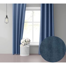 Perle Daily Series Derin Mavi Rengi 150x260 cm Fon Perde
