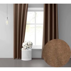 Perle Daily Series Kahve Rengi Ada Kahverengi 250x250 cm Fon Perde