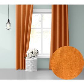 Perle Daily Series Mandalina Rengi 100x270 cm Fon Perde