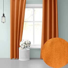 Perle Daily Series Mandalina Rengi 150x260 cm Fon Perde