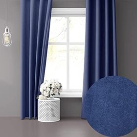 Perle Daily Series Safir Rengi Ada 100x250 cm Fon Perde