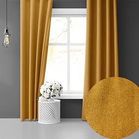 Perle Daily Series Safran Rengi 150x260 cm Fon Perde