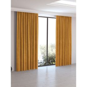 Perle Daily Series Safran Rengi Ada 100x250 cm Fon Perde