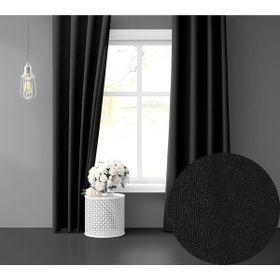Perle Daily Series Siyah Rengi Ada 100x260 cm Fon Perde