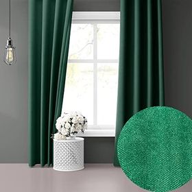 Perle Daily Series Zümrüt Yeşili Ada 300x250 cm Fon Perde