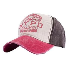 Perlotus NYPD Denizci Çapalı Eskitme Spor Pembe Kadın Şapka