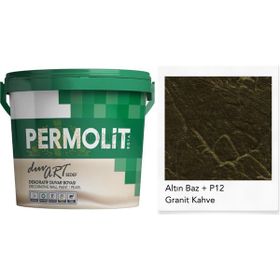 Permolit Duvart AP12 Granit Kahve Sedefli 0.75 lt Dekoratif Duvar Boyası