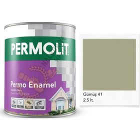 Permolit Permo Enamel 2.5 lt Gümüş Sentetik Yağlı Boya